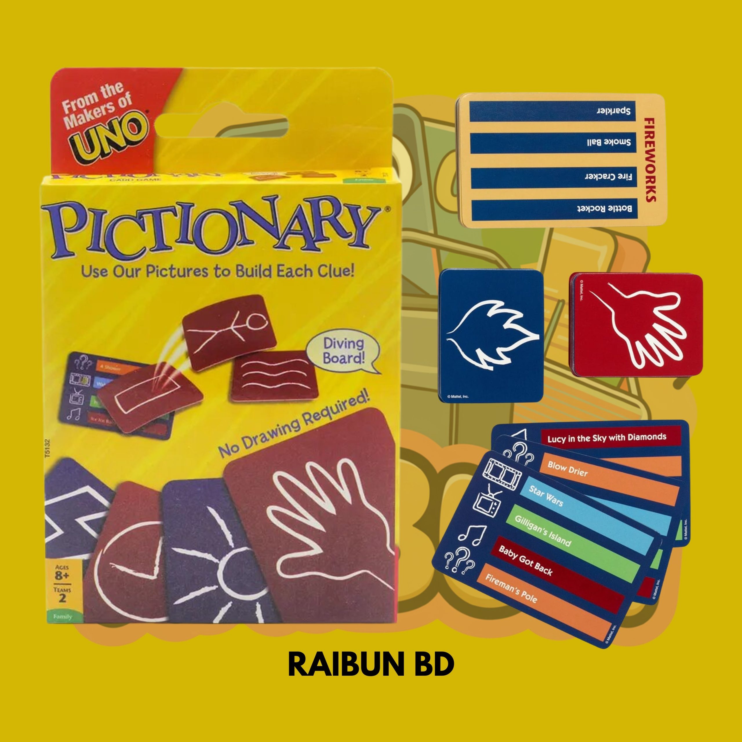 Pictionary Family Card Game For Kids, Adults And Game Night.