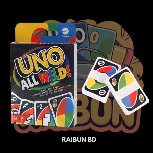 UNO All Wild Card Game For Family Night, No Matching Colors Or Numbers Because All Cards Are Wild