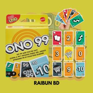 Mattel Games ONO 99 Card Game from the Makers of UNO for Kids, Adults & Families, Add Numbers & Don't Go Over 99
